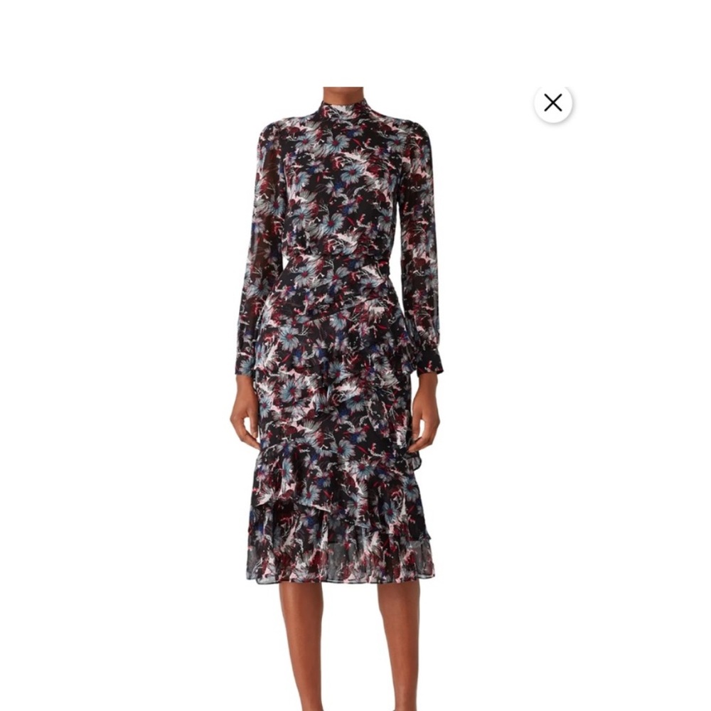 SALONI Multicolor Long Sleeve Dress